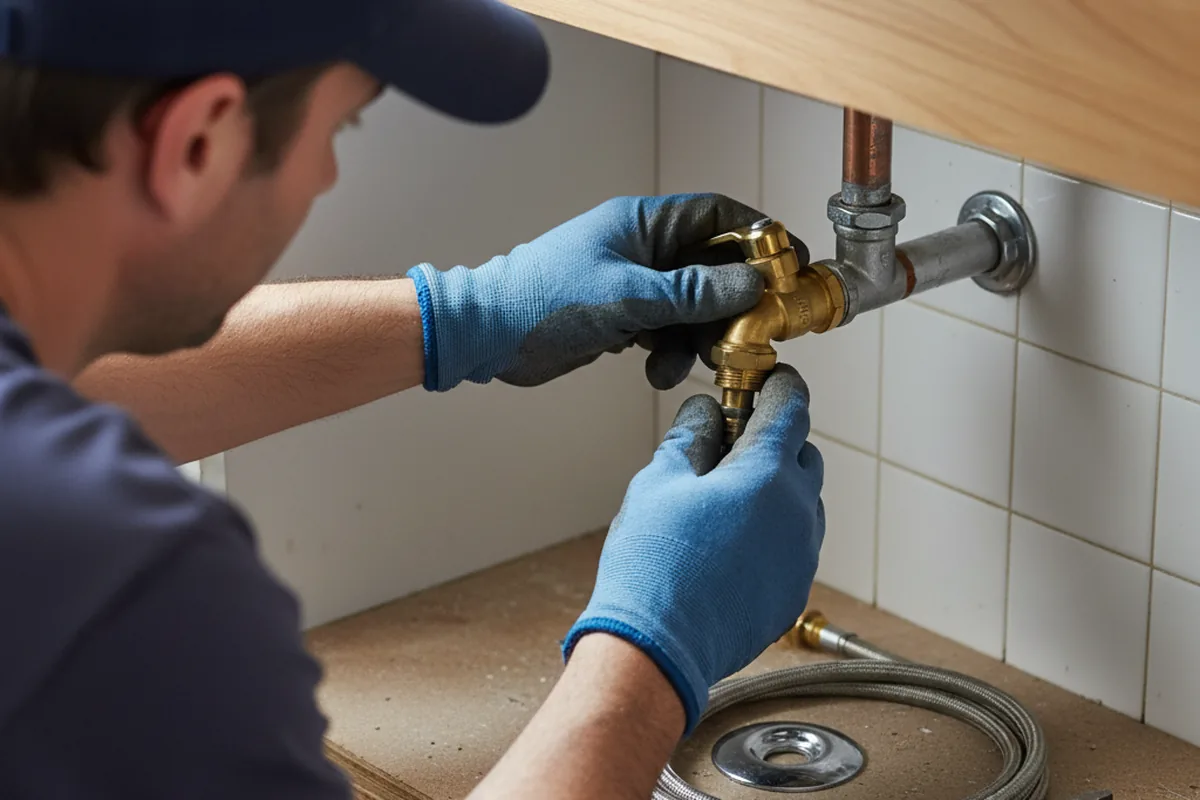 Shutoff valve and fitting work during Repiping in Foristell
